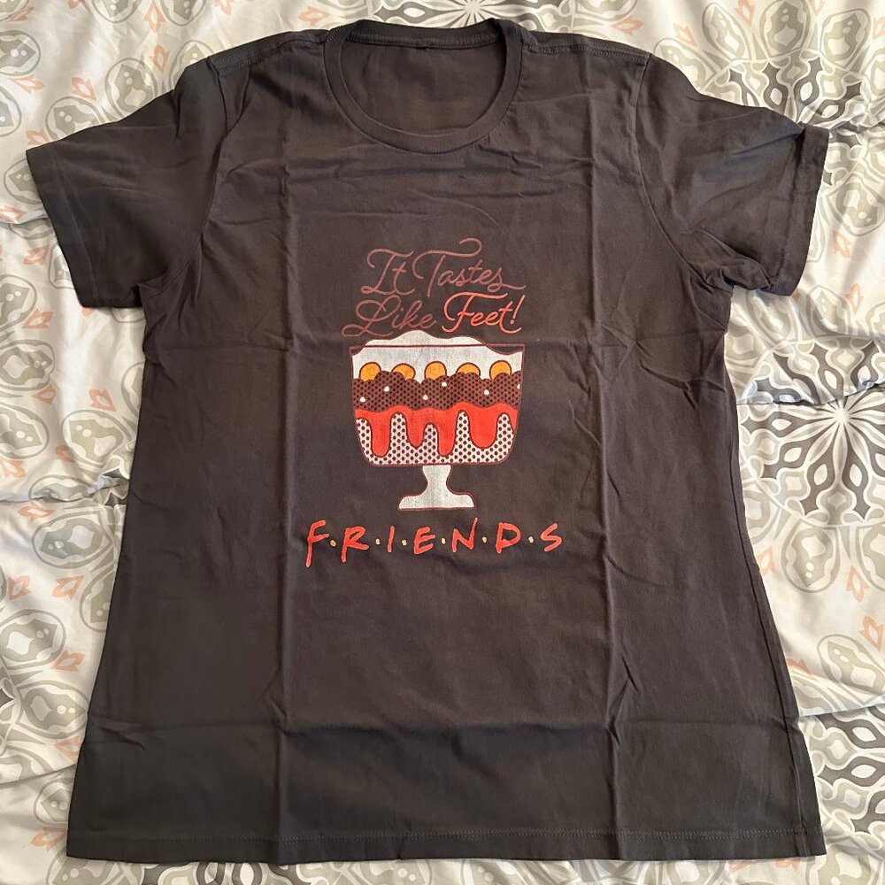 Friends TV Show Trifle It Tastes Like Feet Womens T-Shirt 2XL Fitteed Box Lunch